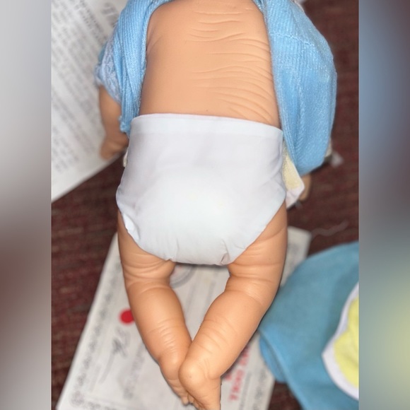 VINTAGE Raffoler Anatomically Correct Realistic Newborn Baby Boy Doll 80s Male - Picture 9 of 16
